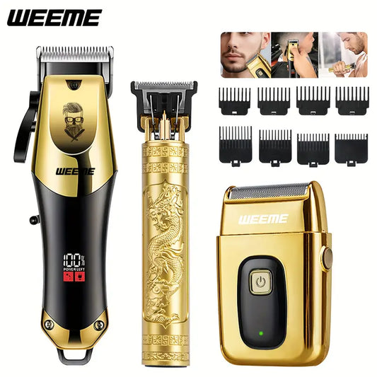 WEEME 3pcs Men's electric hairdresser set