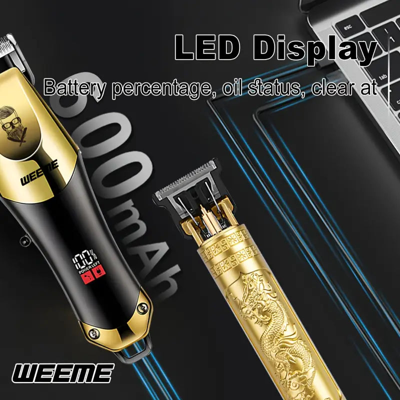 WEEME 3pcs Men's electric hairdresser set