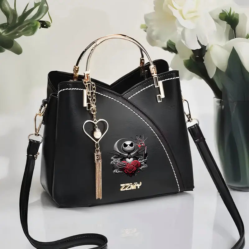 1pc The Nightmare Before Christmas Jack Skellington & Sally Tote Bag