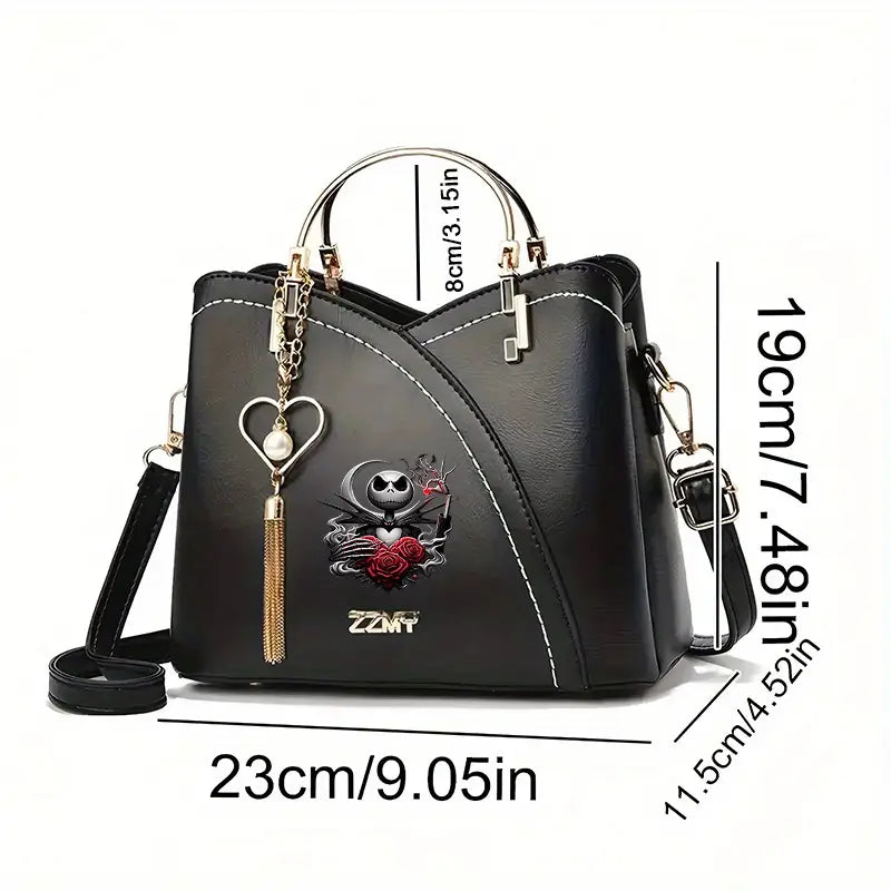 1pc The Nightmare Before Christmas Jack Skellington & Sally Tote Bag