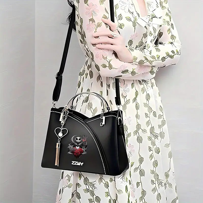 1pc The Nightmare Before Christmas Jack Skellington & Sally Tote Bag