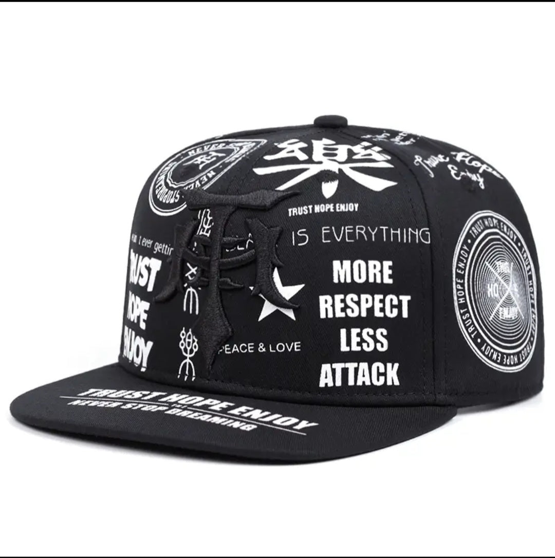 Gothic Cross Streetwear Hat for Men