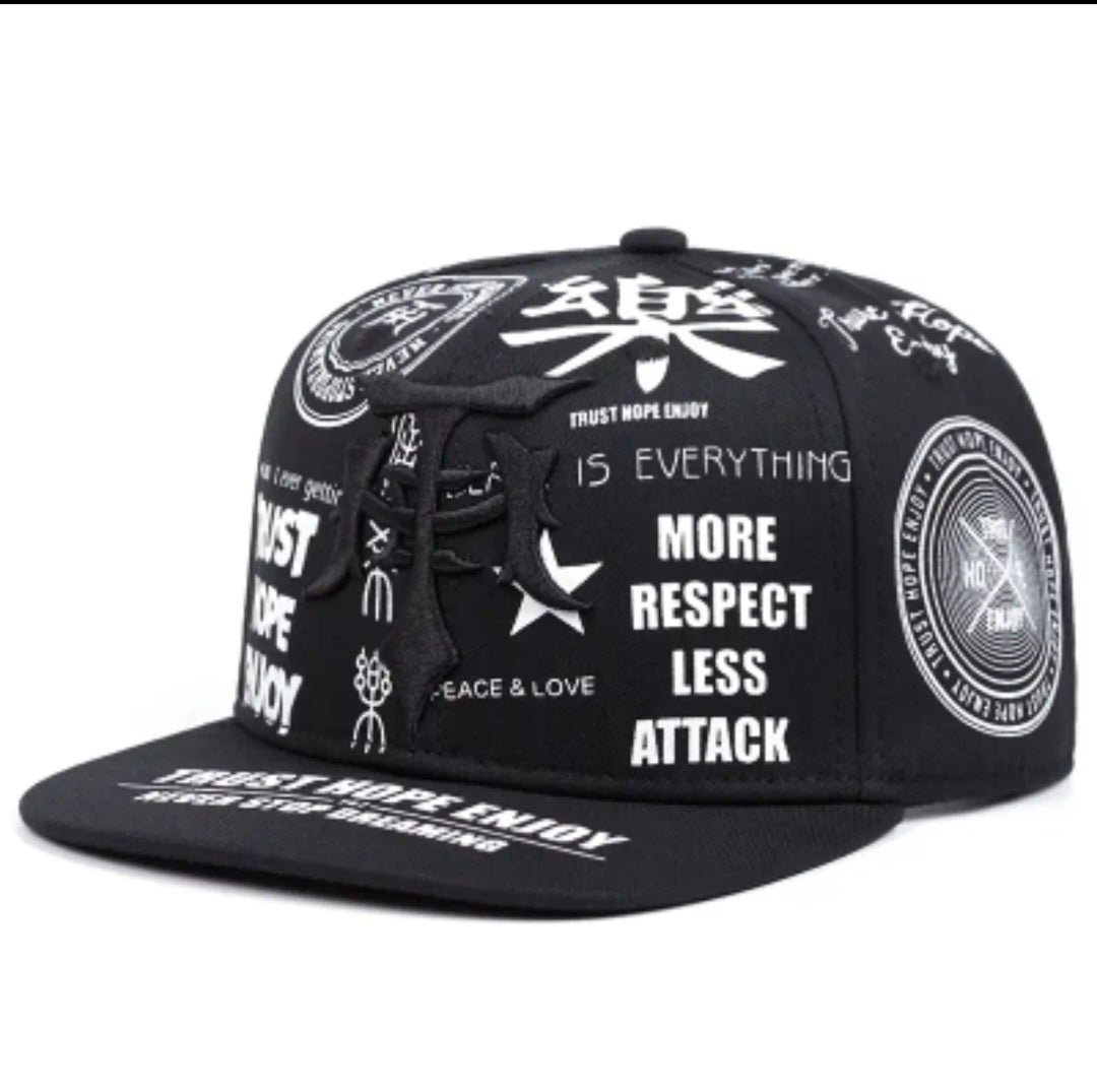Gothic Cross Streetwear Hat for Men