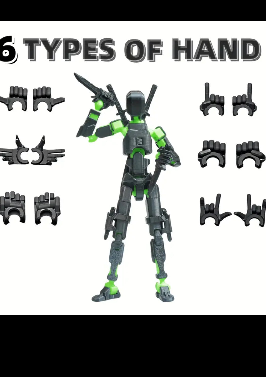 3D Printed 5.54-inch Multi-Jointed Action Figures Dummy13, Full Body Mechanical Movable Toy, Multiple Accessories, Hand Painted Figure, Desk Decoration, Creative Gifts