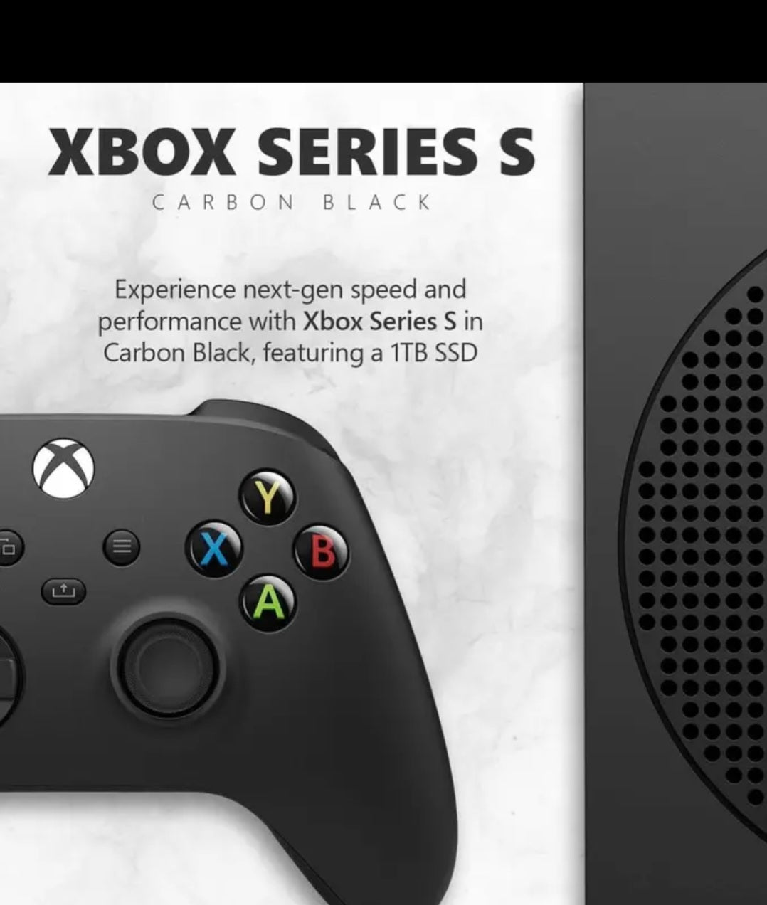 Microsoft Xbox Series S Digital Console 1TB - Black