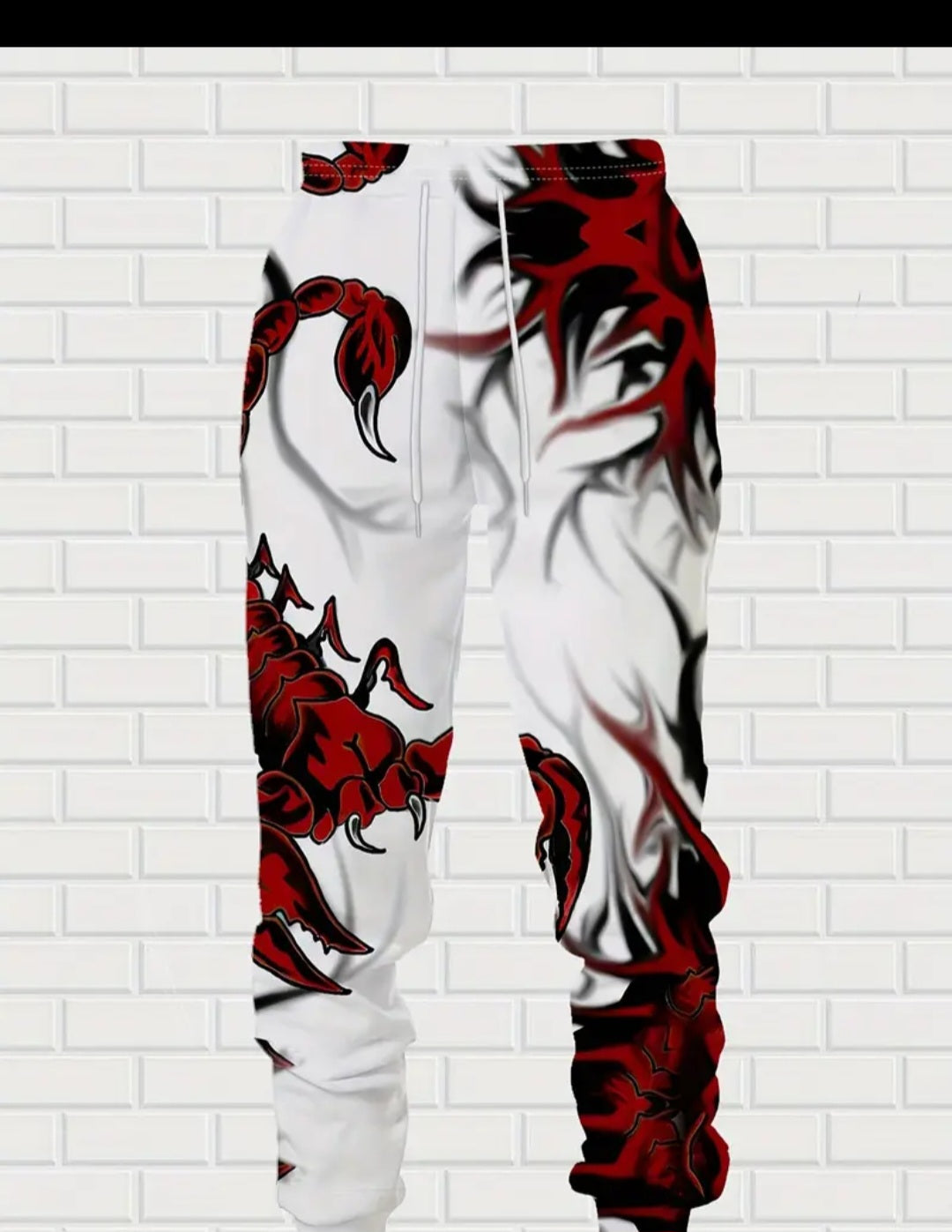 [Machine Washable] Men's Scorpion Print Hoodie & Sweatpants Set - Polyester Casual Outfit for Spring/Fall, Winter - Machine Washable 2pcs Set
