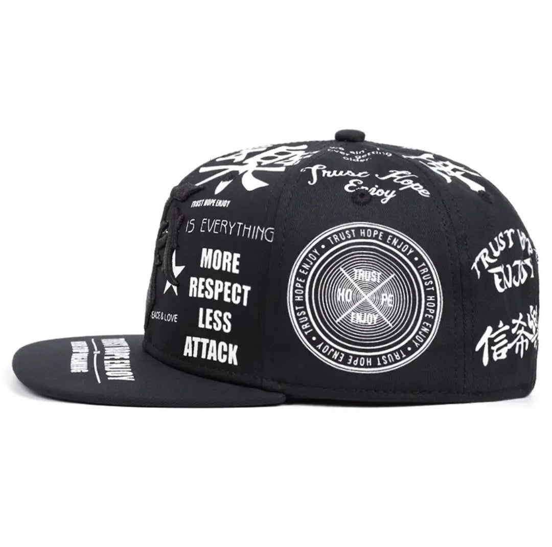 Gothic Cross Streetwear Hat for Men